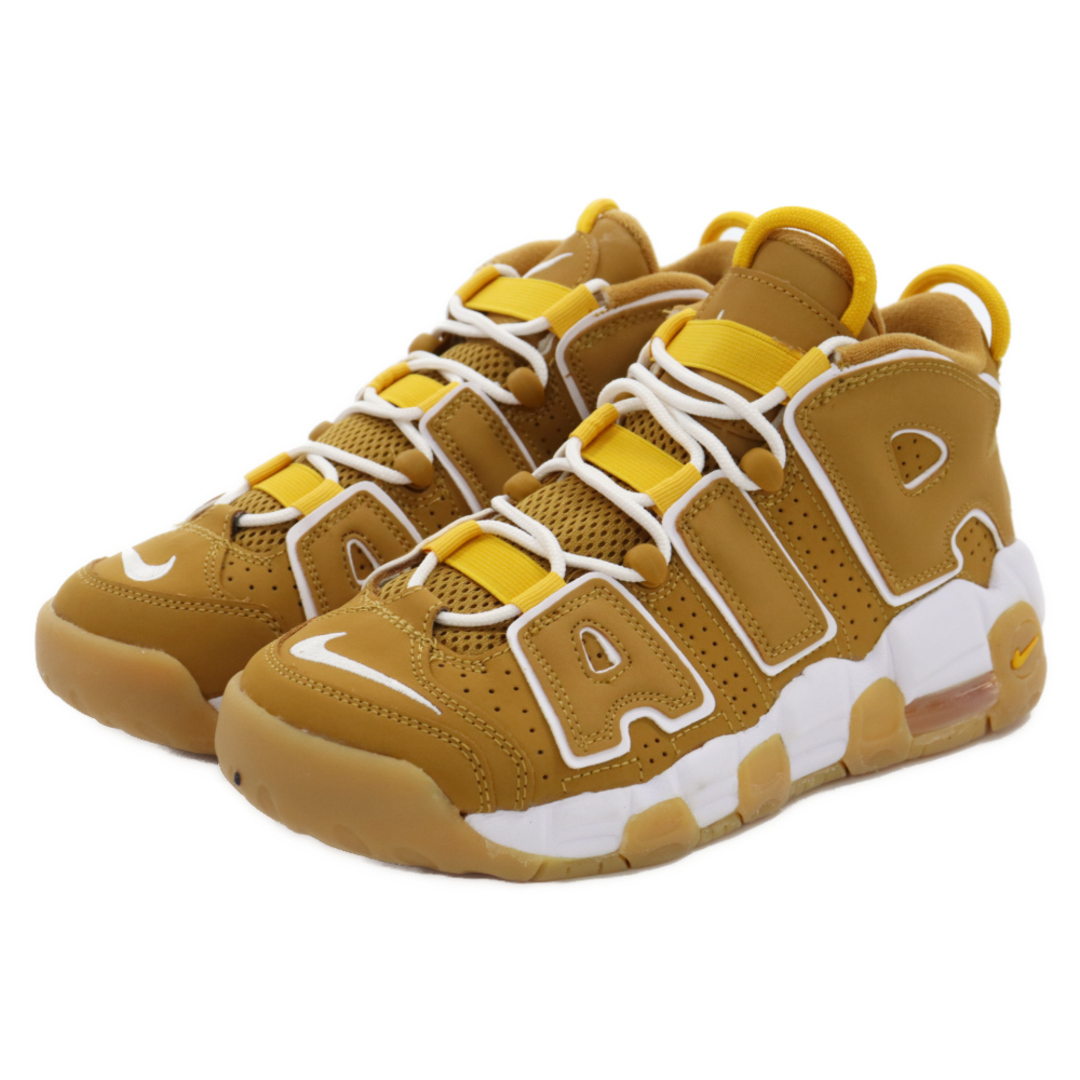 NIKE ナイキ AIR MORE UPTEMPO (GS) wheat エアモアアップテンポ ガールズ モアテン ウィート ハイカット スニーカー ブラウン US6Y/24cm DQ4713‐700 2