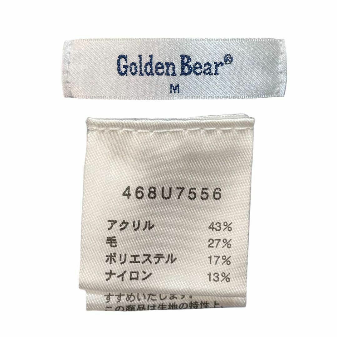 Golden Bear 編み込みニット セーター トップス レディース M 青白