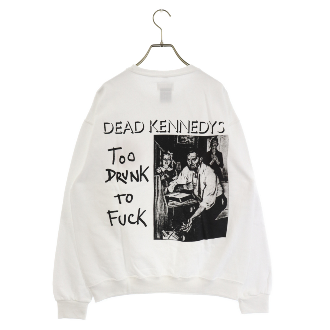 WACKO MARIA ワコマリア 23AW DEAD KENNEDYS CREWNECK SWEAT SHIRT デッドケネディーズ プルオーバー クルーネックスウェットシャツ トレーナー ホワイト