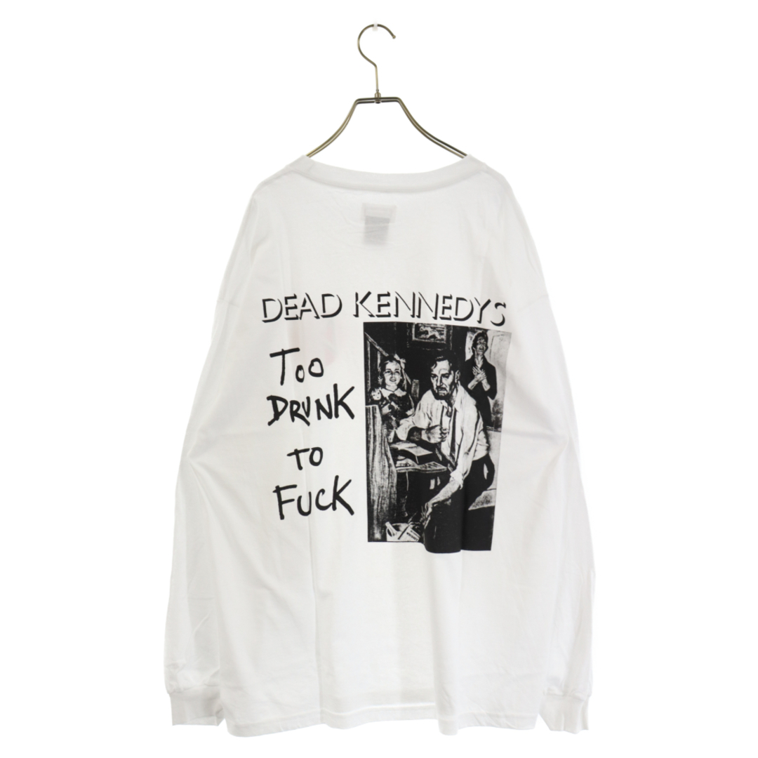 WACKO MARIA ワコマリア 23AW DEAD KENNEDYS LONG SLEEVE T-SHIRT デッドケネディーズ ロングスリーブTシャツ ホワイト 長袖Tシャツ615センチ袖丈