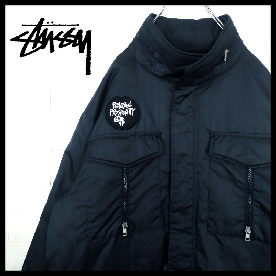 STUSSY - 《STUSSY(ステューシー)》00s´ 中綿 ナイロンミリタリー