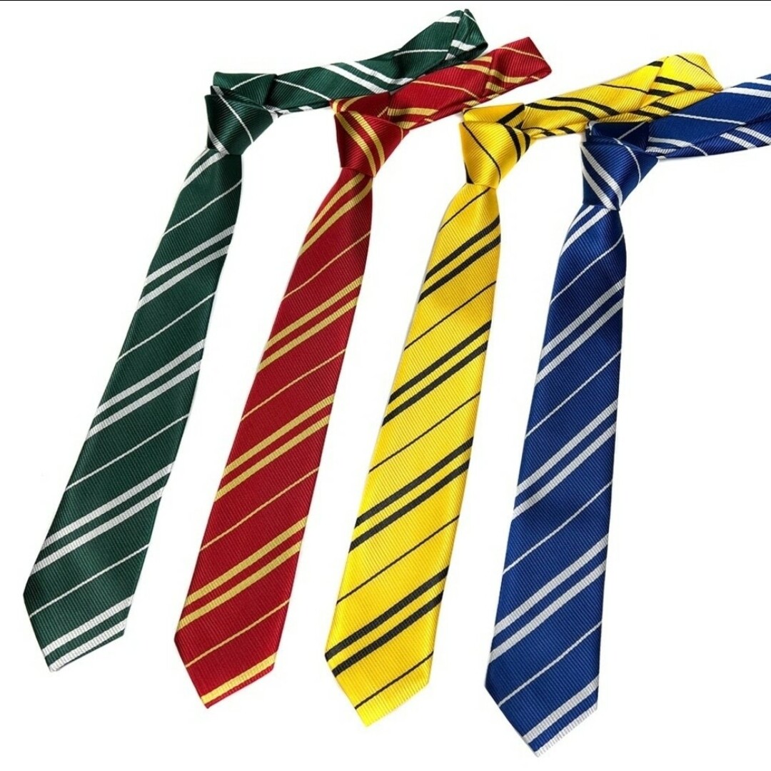 ハリーポッター コスプレ 仮装 制服 ネクタイ ストライプ USJ レディースのファッション小物(ネクタイ)の商品写真