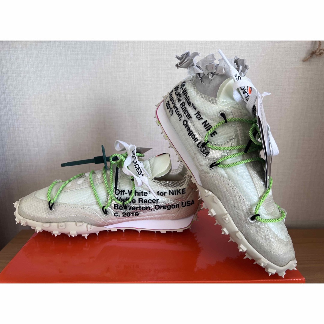 OFF-WHITE(オフホワイト)の【未使用】NIKE × OFF-WHITE WAFFLE RACER レディースの靴/シューズ(スニーカー)の商品写真