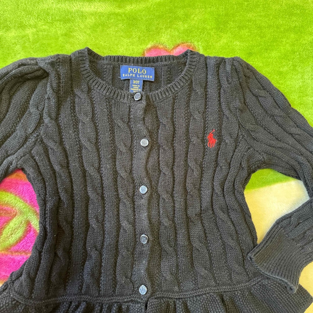 POLO RALPH LAUREN(ポロラルフローレン)のラルフローレン　カーディガン　3T（95） キッズ/ベビー/マタニティのキッズ服女の子用(90cm~)(カーディガン)の商品写真