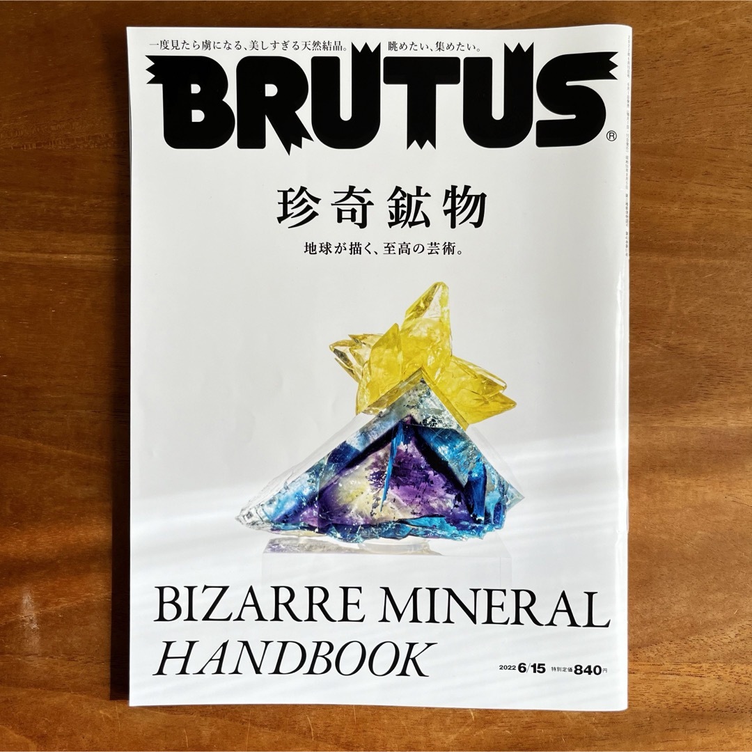 BRUTUS ブルータス 珍奇鉱物 2022年6月15日号 2023年6月1日号