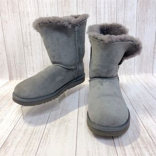 UGG アグ ミドル丈 ムートンブーツ 22cm 黒 ブラック スワロフスキー