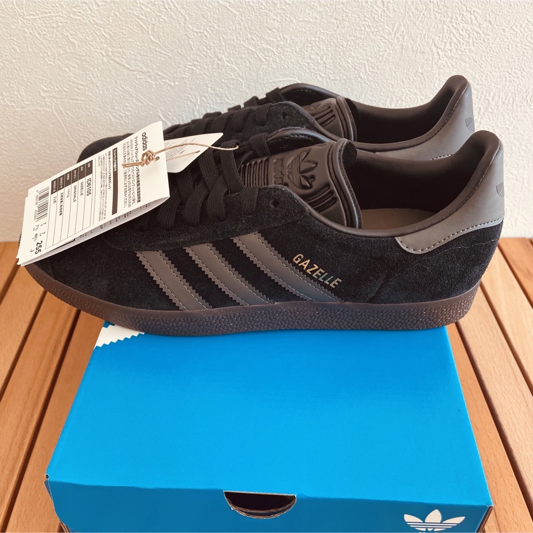 adidas   新品.5cm アディダス adidas ガゼル ロー ブラック ID