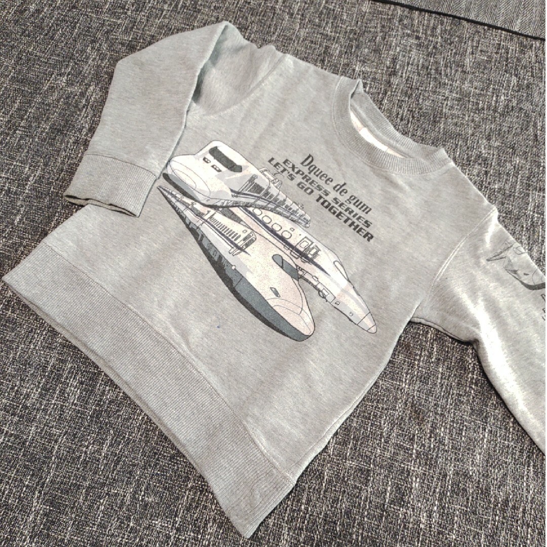 デグイーデガム　新幹線　トレーナー　110 キッズ/ベビー/マタニティのキッズ服男の子用(90cm~)(Tシャツ/カットソー)の商品写真