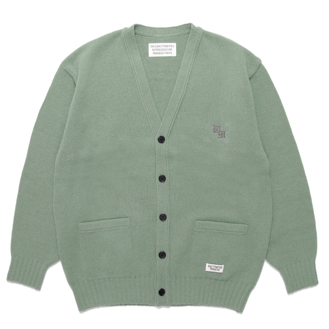 WACKO MARIA CLASSIC KNIT CARDIGAN（MINT）-