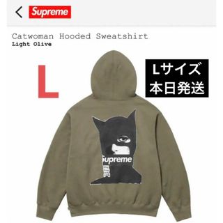 supreme catwoman hooded swatshirt オリーブ　L