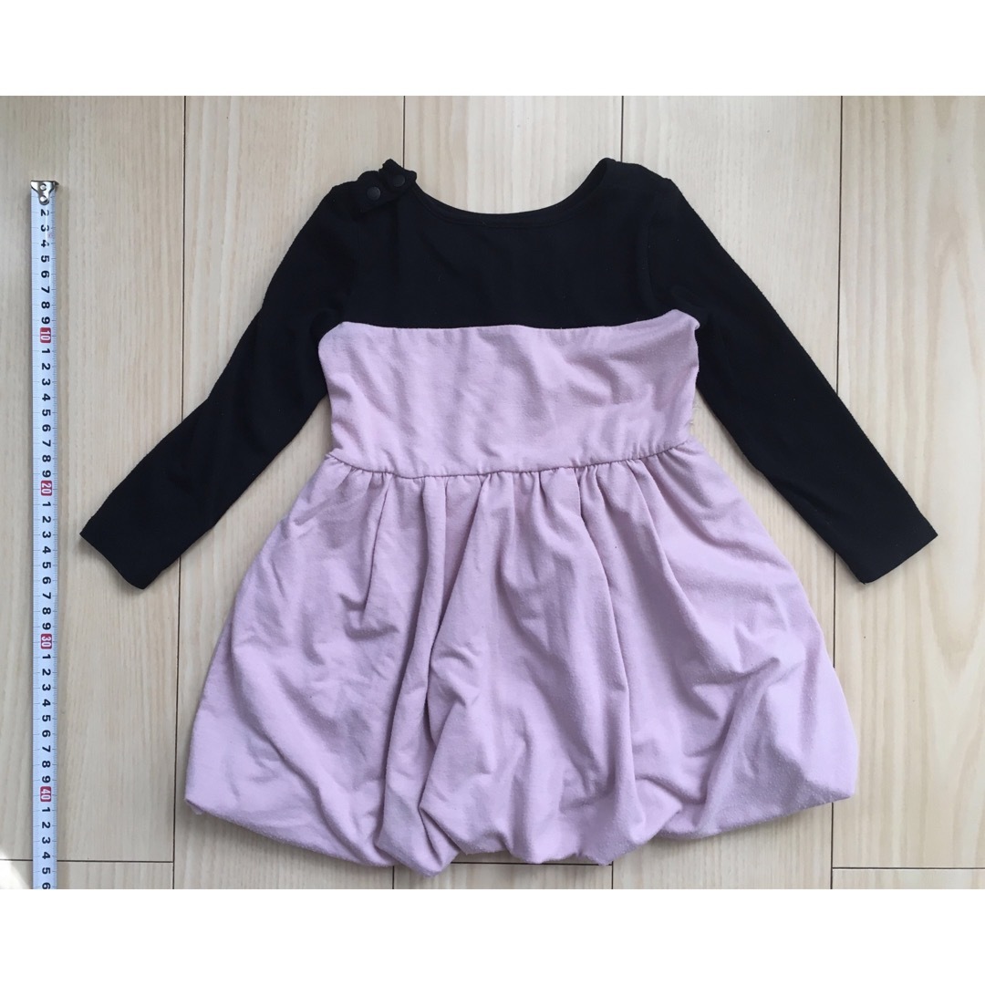 TOCCA(トッカ)のTOCCA バルーン　ワンピース　90センチ　長袖　フリル付 キッズ/ベビー/マタニティのキッズ服女の子用(90cm~)(ワンピース)の商品写真