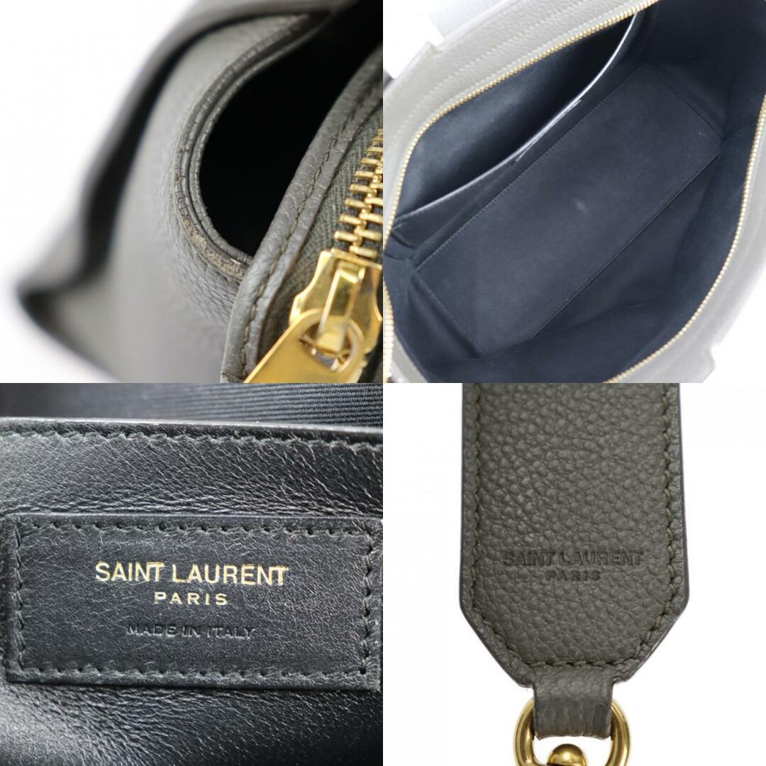 Saint Laurent(サンローラン)のSAINT LAURENT サンローラン  ダウンタウン ベイビー ハンドバッグ 635346 グレインレザー   グレー系 ゴールド金具  2WAY ショルダーバッグ 【本物保証】 レディースのバッグ(ハンドバッグ)の商品写真