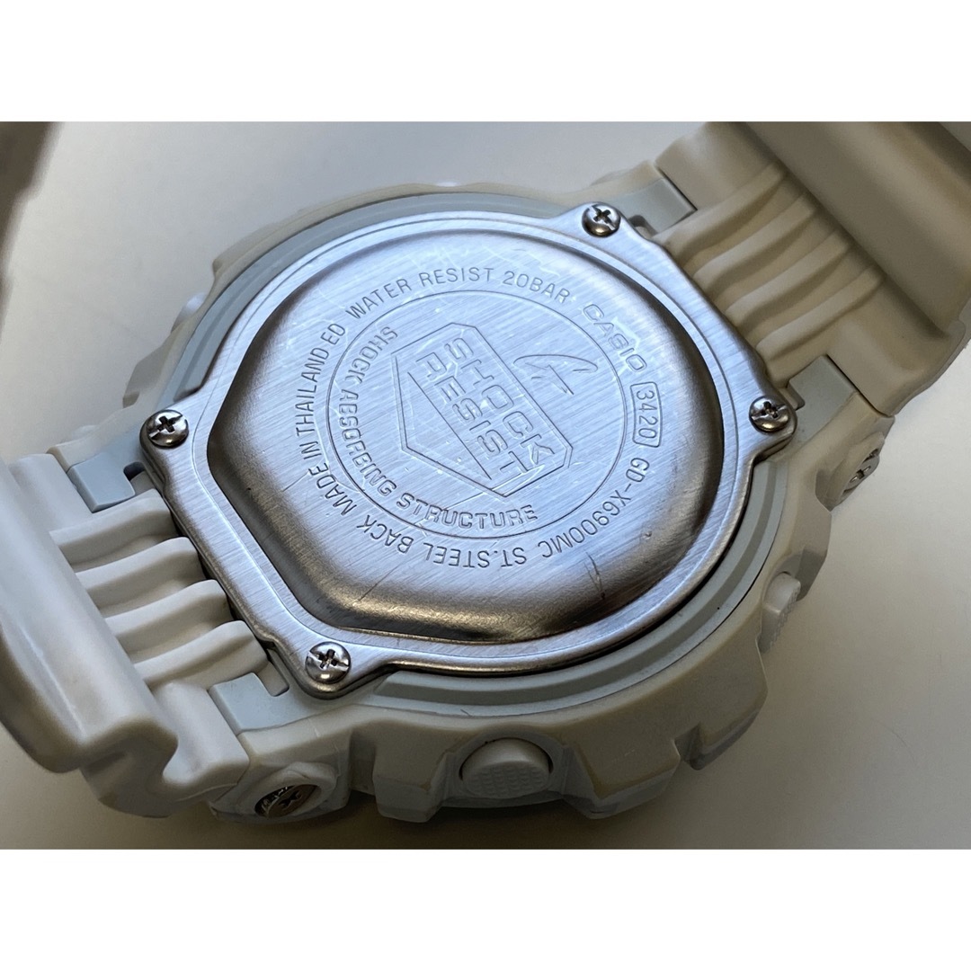 デカG/G-SHOCK/GD-X6900/迷彩/スノーカモ/三ツ目/限定/白×灰