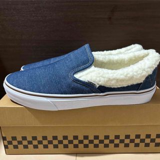 ヴァンズ(VANS)の27cm 【vans】　デニム×ボア　スリッポン(スニーカー)