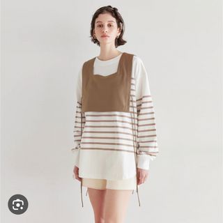 Sea Room lynn 新品未使用 サイドribbonショートベスト Sea Room lynn 新品未使用 サイドribbonショートベスト