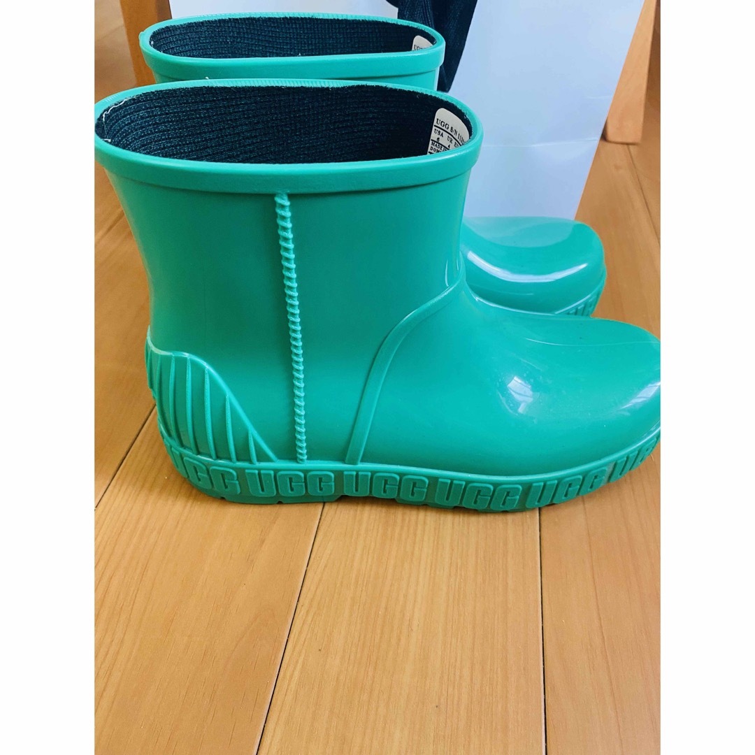 ugg レインブーツ グリーン 23cm