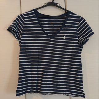 ポロラルフローレン(POLO RALPH LAUREN)の【ポロラルフローレン】VネックボーダーTシャツ(Tシャツ(半袖/袖なし))