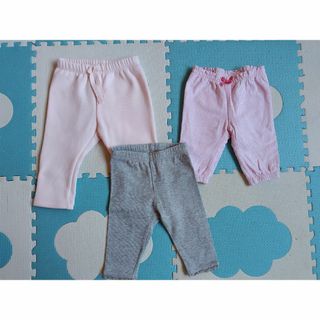 ベビーギャップ(babyGAP)のサイズ50〜60　ベビーGAP他　パンツ3本セット(パンツ)