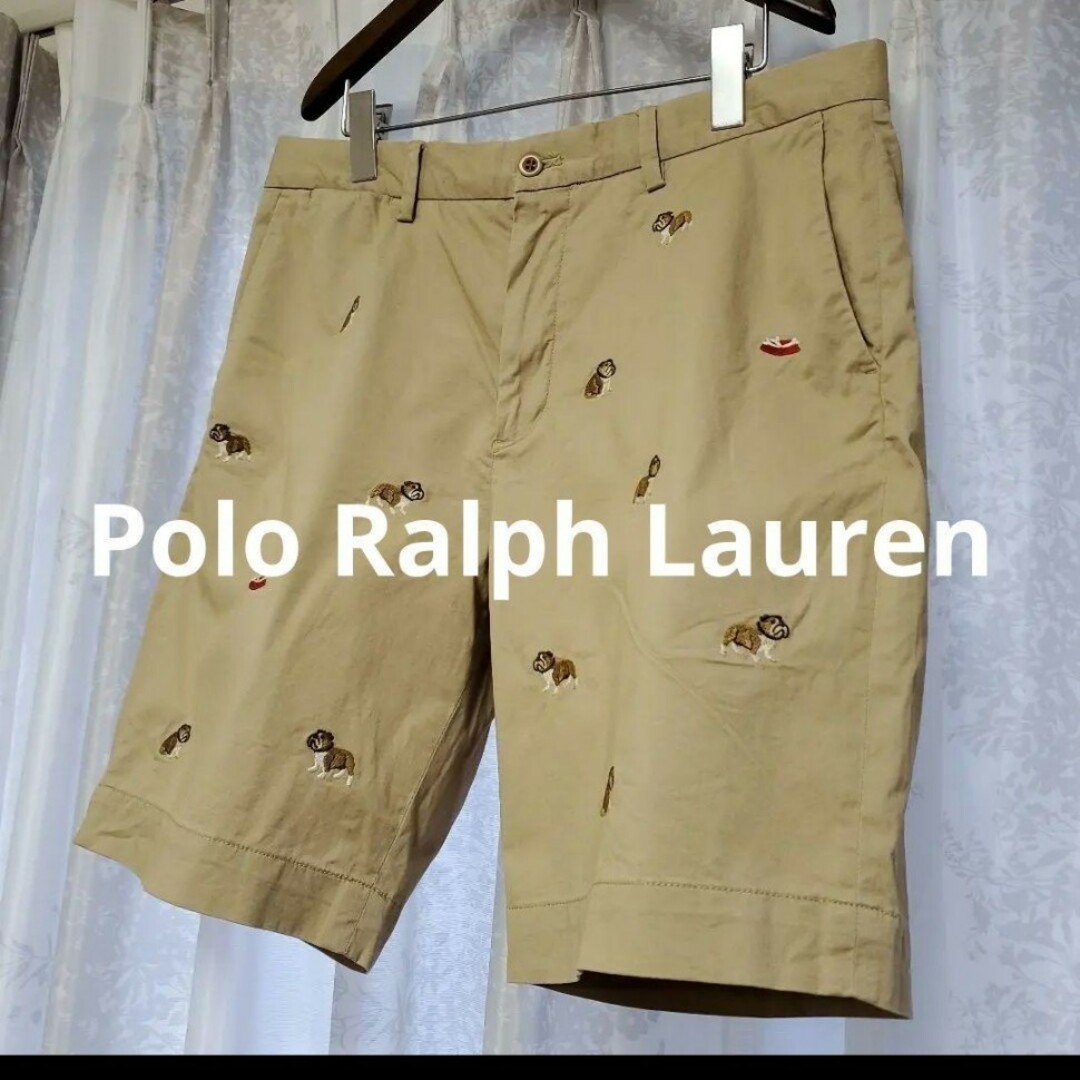 Ralph Lauren(ラルフローレン)の【人気モデル】ラルフローレン  ブルドッグ柄  ショートパンツ メンズのパンツ(ショートパンツ)の商品写真