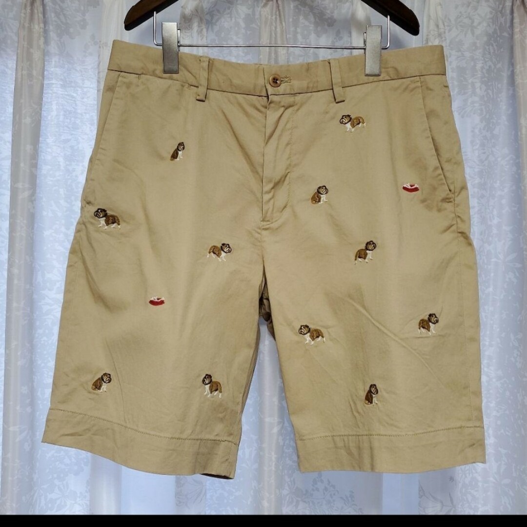 人気モデル】ラルフローレン ブルドッグ柄 ショートパンツ-