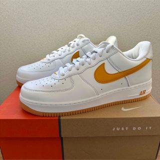 ナイキ(NIKE)の新品 ナイキ エアフォースワン 28センチ ホワイト イエロー ガム(スニーカー)