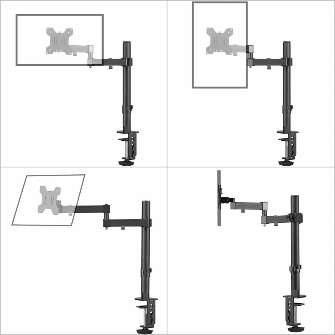Bracwiser PCモニターアーム ディスプレイアーム モニターアーム 4軸 6