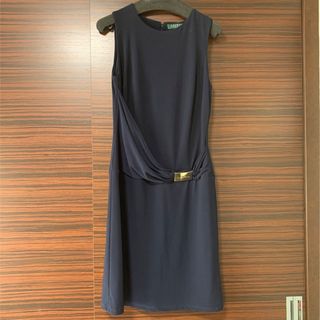 ラルフローレン(Ralph Lauren)のラルフローレン　ノースリーブ　ワンピース　Ｍ（9-11号程度）アメリカ購入品(ひざ丈ワンピース)