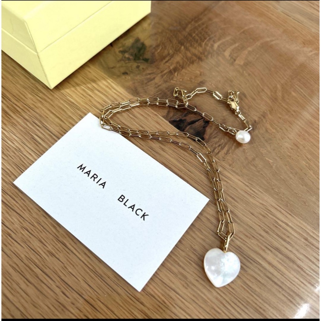 MARIA BLACK(マリアブラック)のMARIA BLACK ハート・パールネックレス レディースのアクセサリー(ネックレス)の商品写真