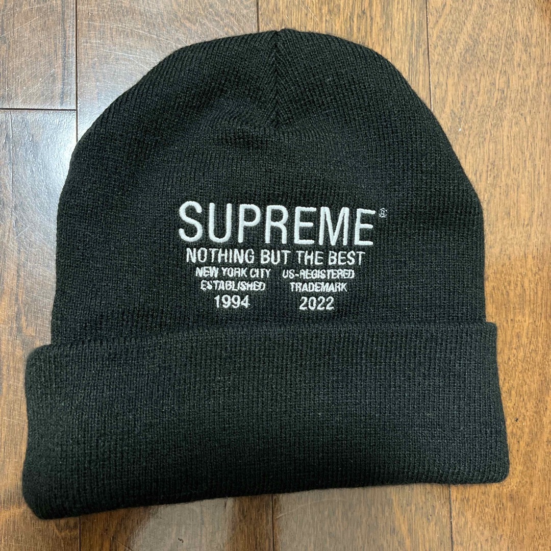 Supreme BLACK ニットキャップ Beanie ビーニー ニット帽