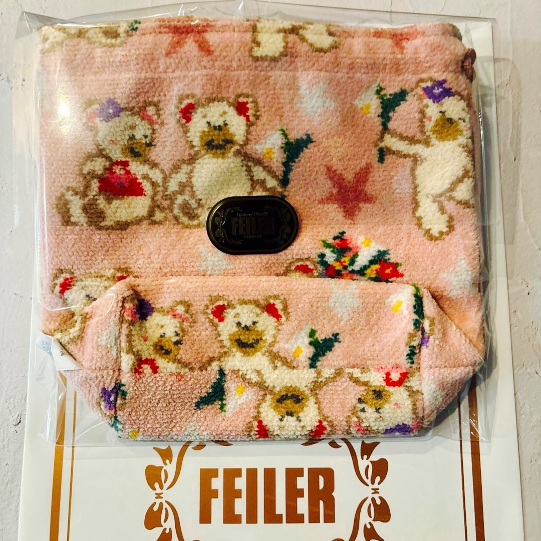 【新品】フェイラーFEILER 巾着ポーチ プレゼント袋リボンシール付