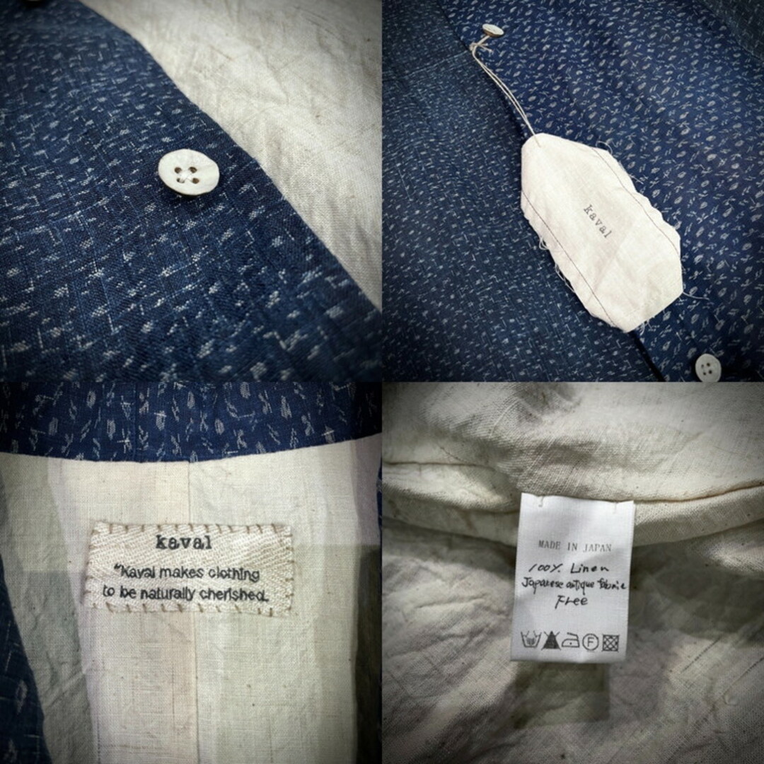 kaval Limited Piece Japanese Antique Fabric Boro Dohchu Coat 9