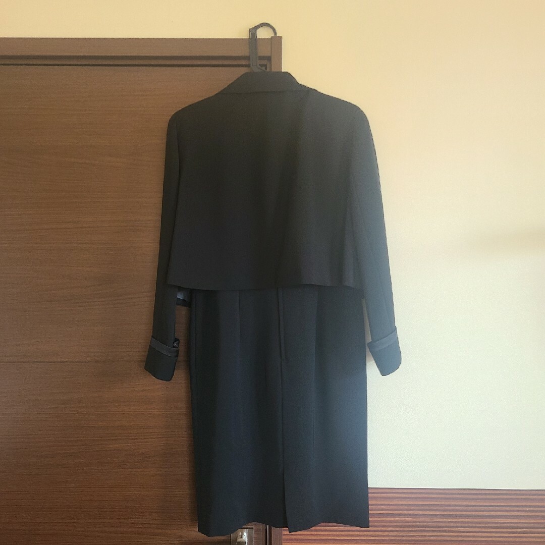 ブラックフォーマルワンピーススーツ レディースのフォーマル/ドレス(礼服/喪服)の商品写真