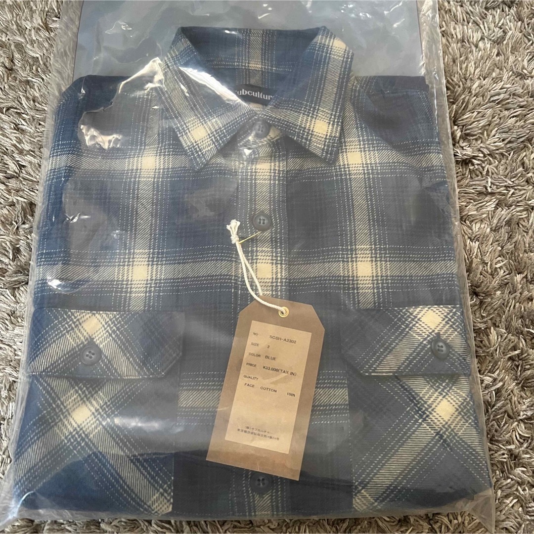 Subculture ombre check shirts サイズ2　キムタク