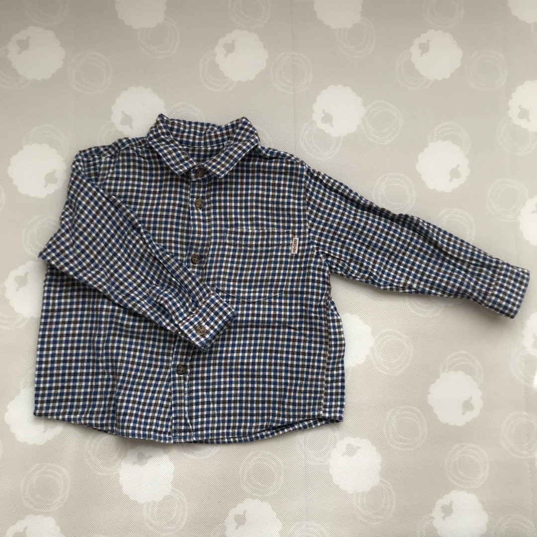 キッズ 長袖シャツ 90 キッズ/ベビー/マタニティのキッズ服男の子用(90cm~)(Tシャツ/カットソー)の商品写真