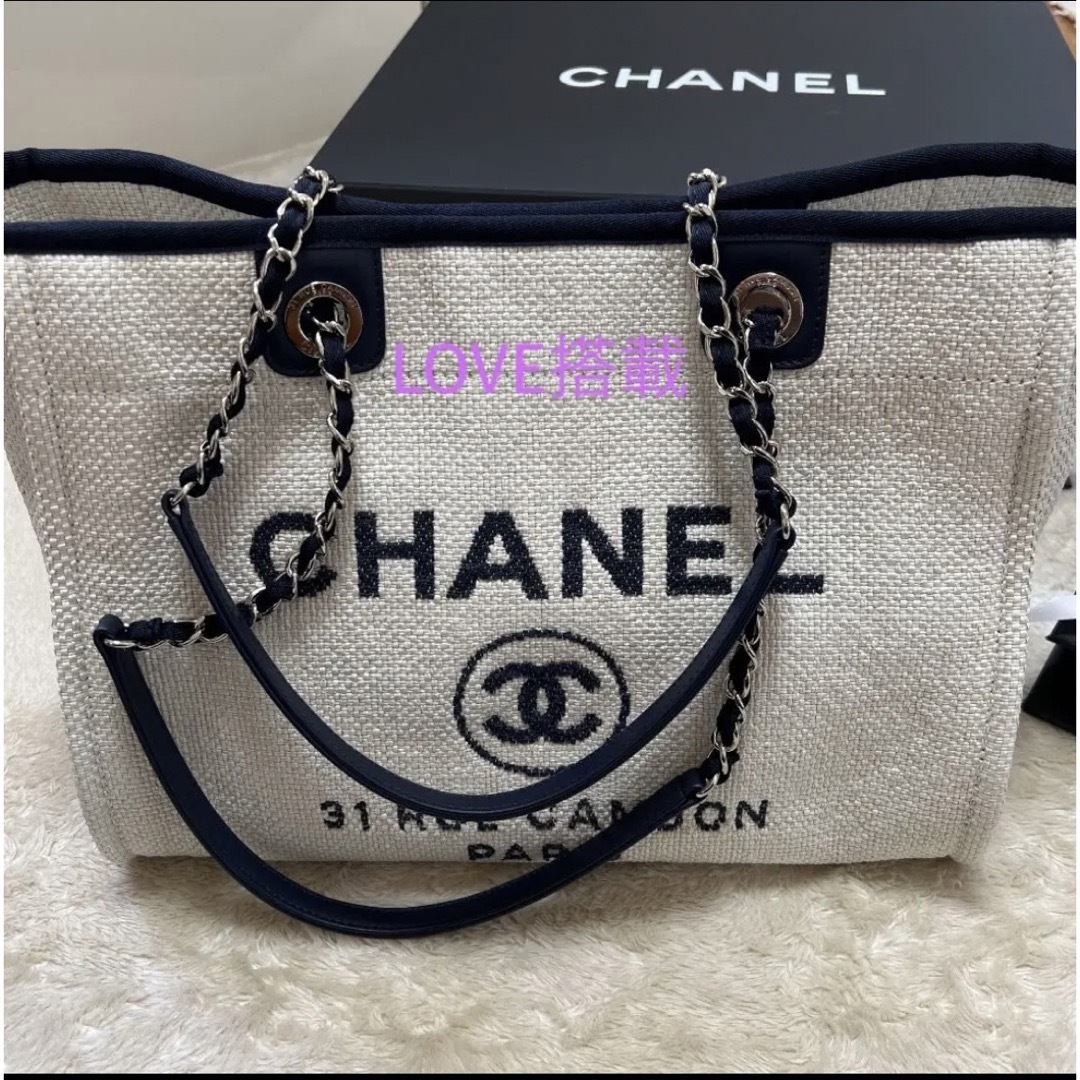 CHANEL 希少　ドーヴィルトートバッグ