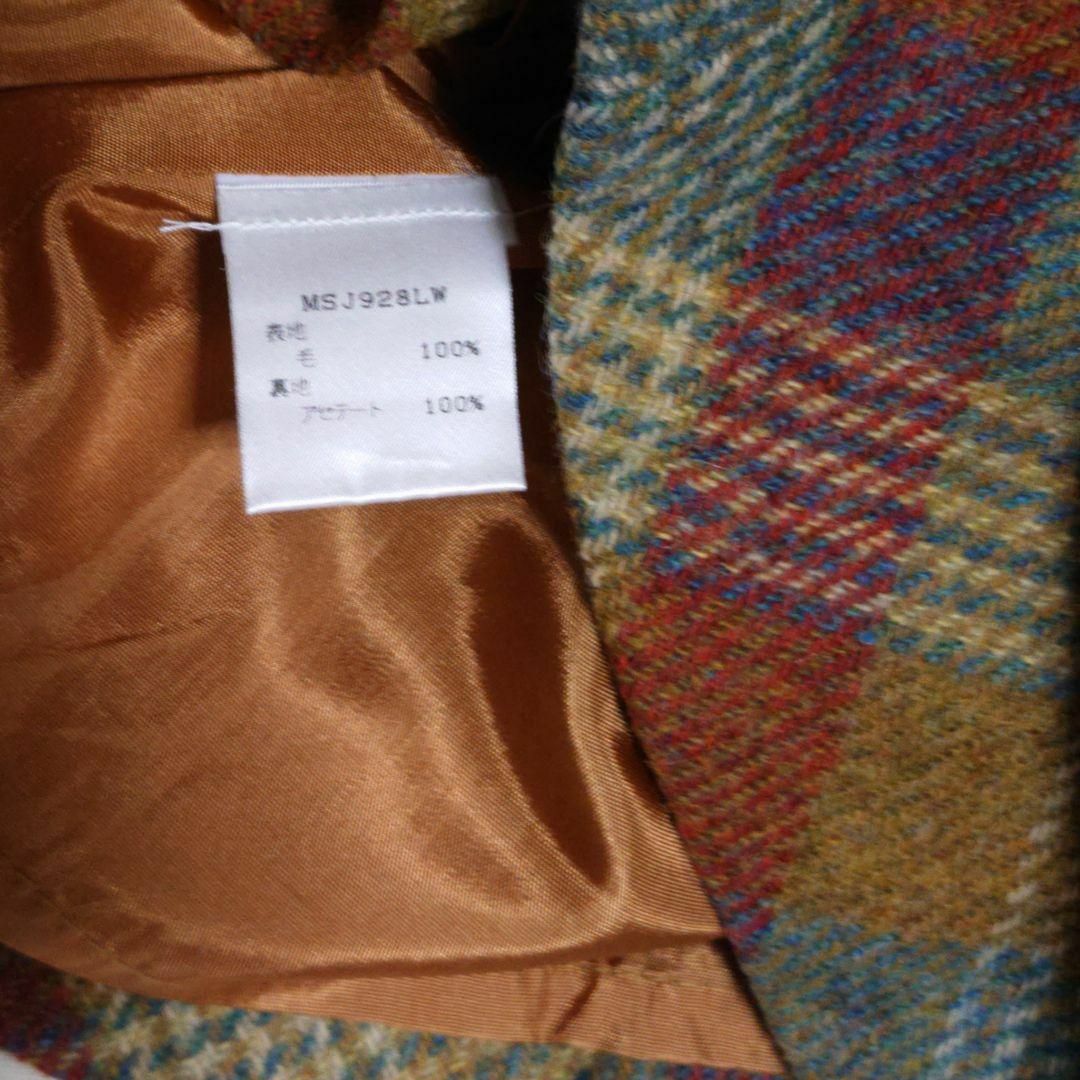 LAURA ASHLEY(ローラアシュレイ)の11号　LAURA ASHLEY　ツイードチェックのウールスカート レディースのスカート(ひざ丈スカート)の商品写真