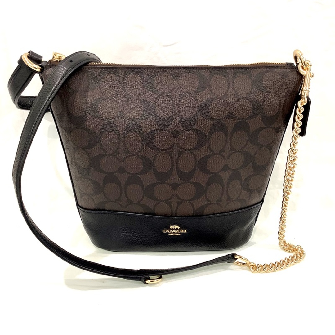 COACH - 【美品】COACH(コーチ)PVCチェーンショルダー(ワンショルダ
