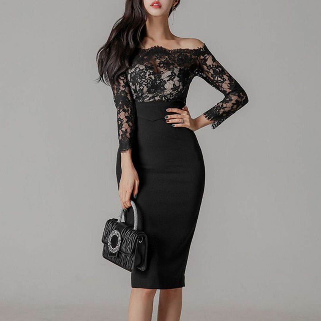 美品♡  キャバドレス　韓国　ドレス　オフショル