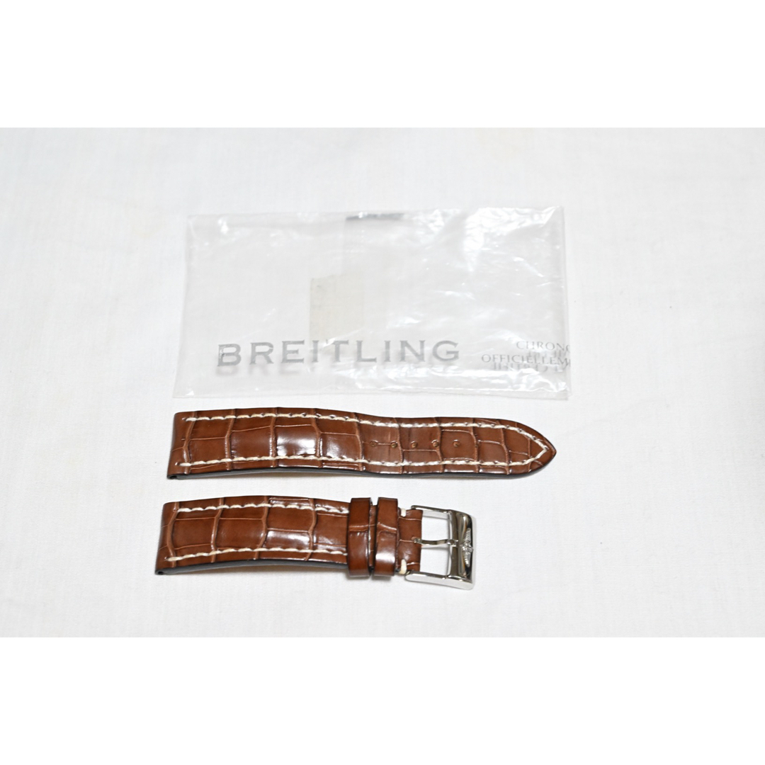 BREITLING(ブライトリング)のブライトリング　アリゲーター革ストラップ　ラグ幅22-20 メンズの時計(レザーベルト)の商品写真