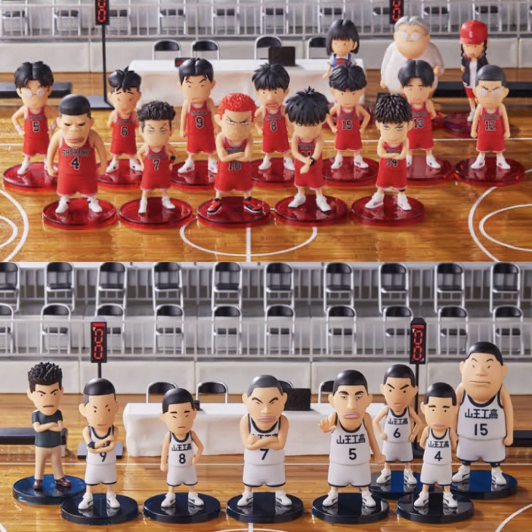 エンタメ/ホビー非売品ステッカー付　SLAMDUNK スラムダンク　湘北　山王セット　フィギュア