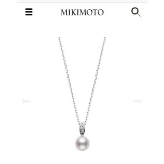 ミキモト(MIKIMOTO)のreimama様専用ミキモト 一粒パールネックレス ほぼ新品 (ネックレス)