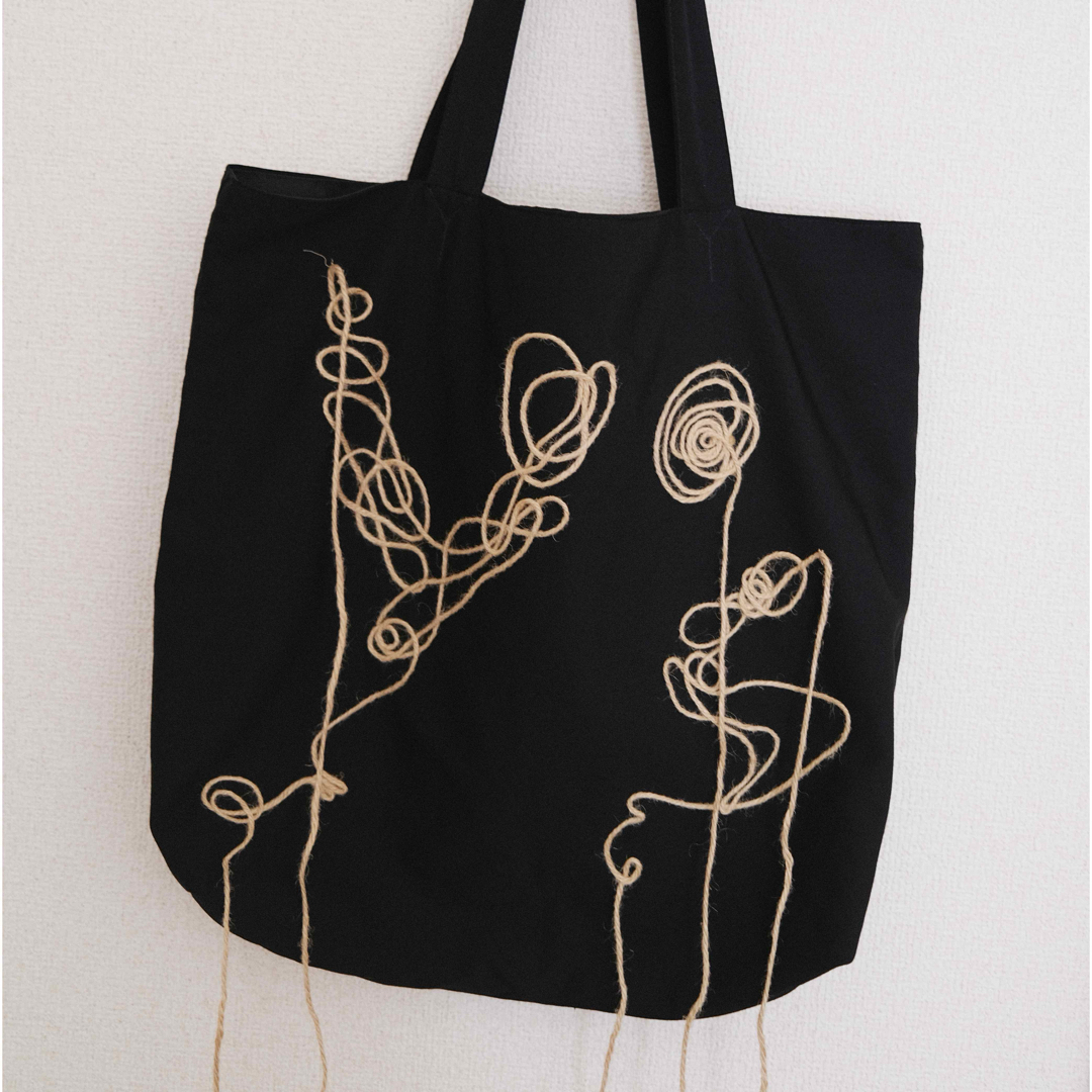 【美品】Y's GABARDINE LINEN CORD TOTE