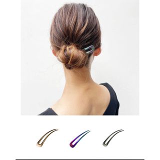 新版 ステキです！コレットマルーフ ヘアピン ヘアクリップ 黒 ヘア