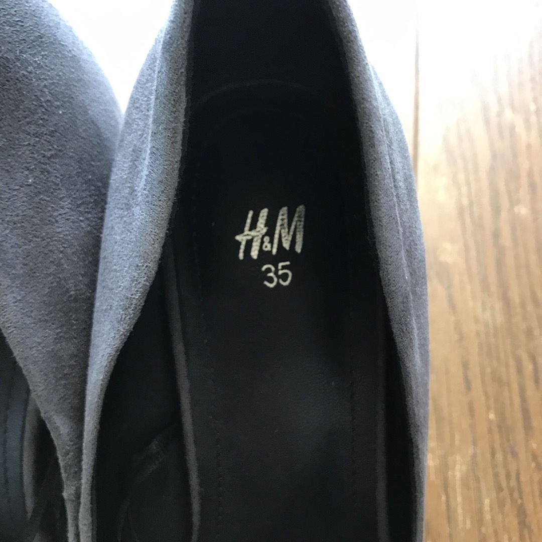 H&M(エイチアンドエム)のH&M グレー　美品パンプス35 レディースの靴/シューズ(ハイヒール/パンプス)の商品写真