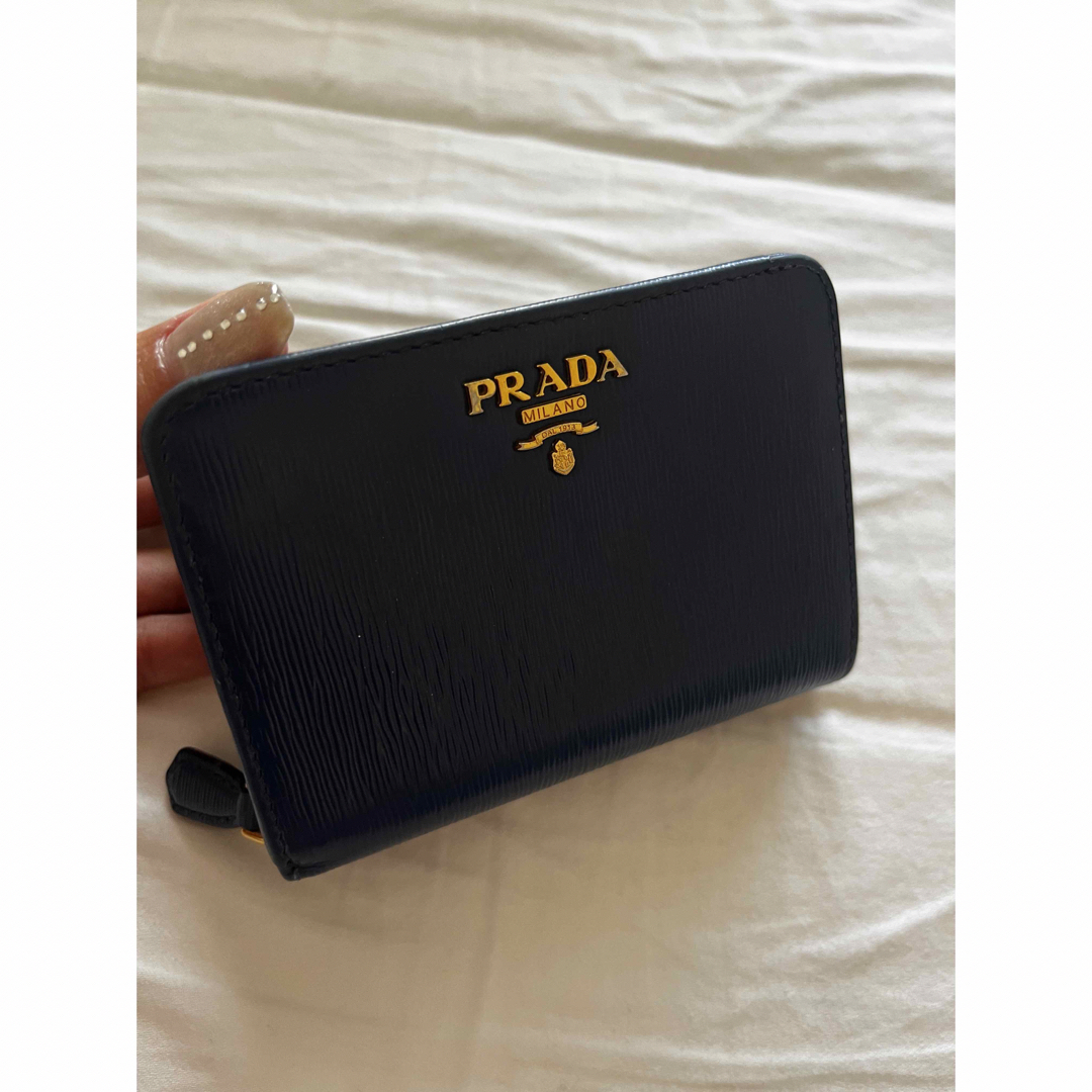 PRADA(プラダ)のPRADA プラダ 財布 ウォレット ネイビー レディースのファッション小物(財布)の商品写真