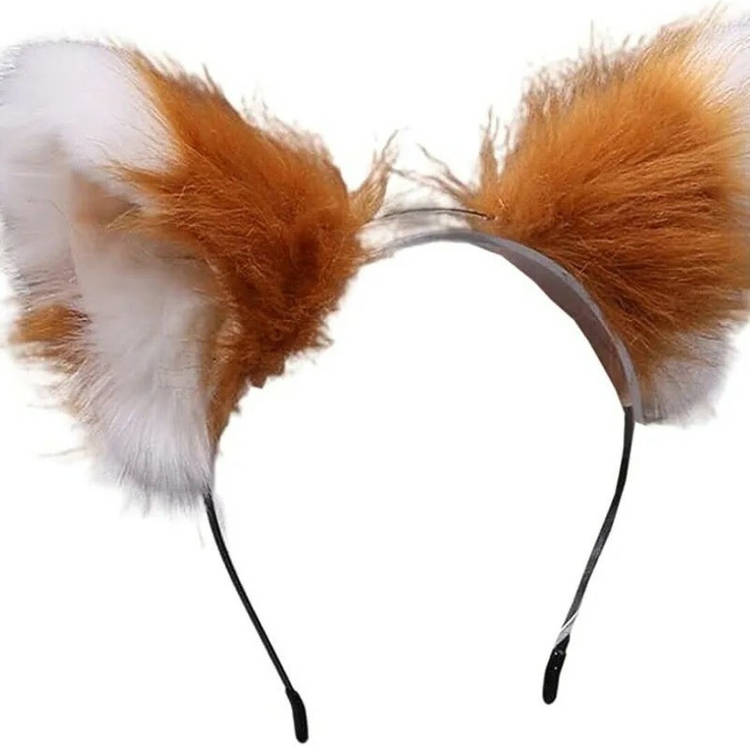 ❤️狐耳❤️ カチューシャ 付け耳 イヤー カチューシャ 動物 レディースのヘアアクセサリー(カチューシャ)の商品写真