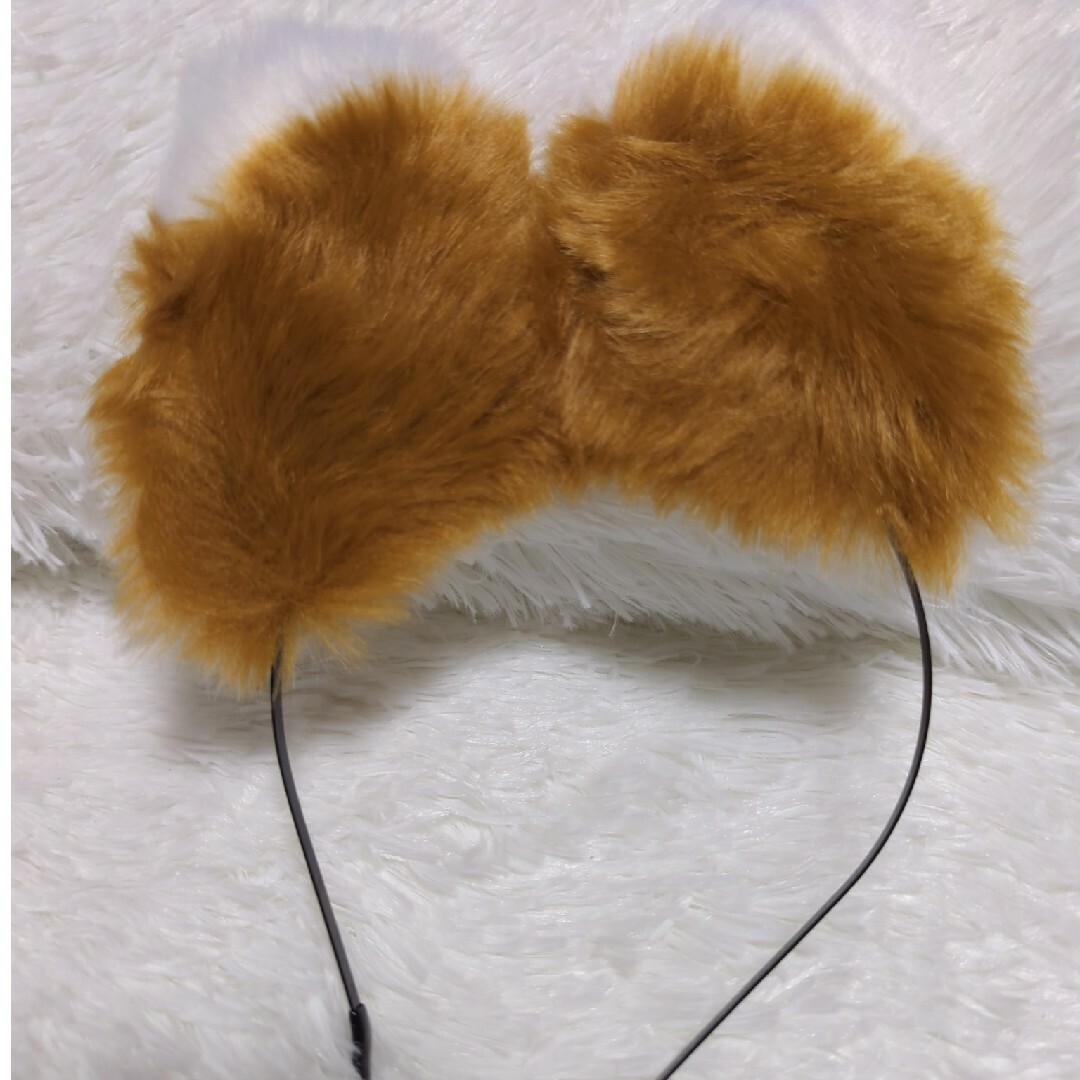 ❤️狐耳❤️ カチューシャ 付け耳 イヤー カチューシャ 動物 レディースのヘアアクセサリー(カチューシャ)の商品写真