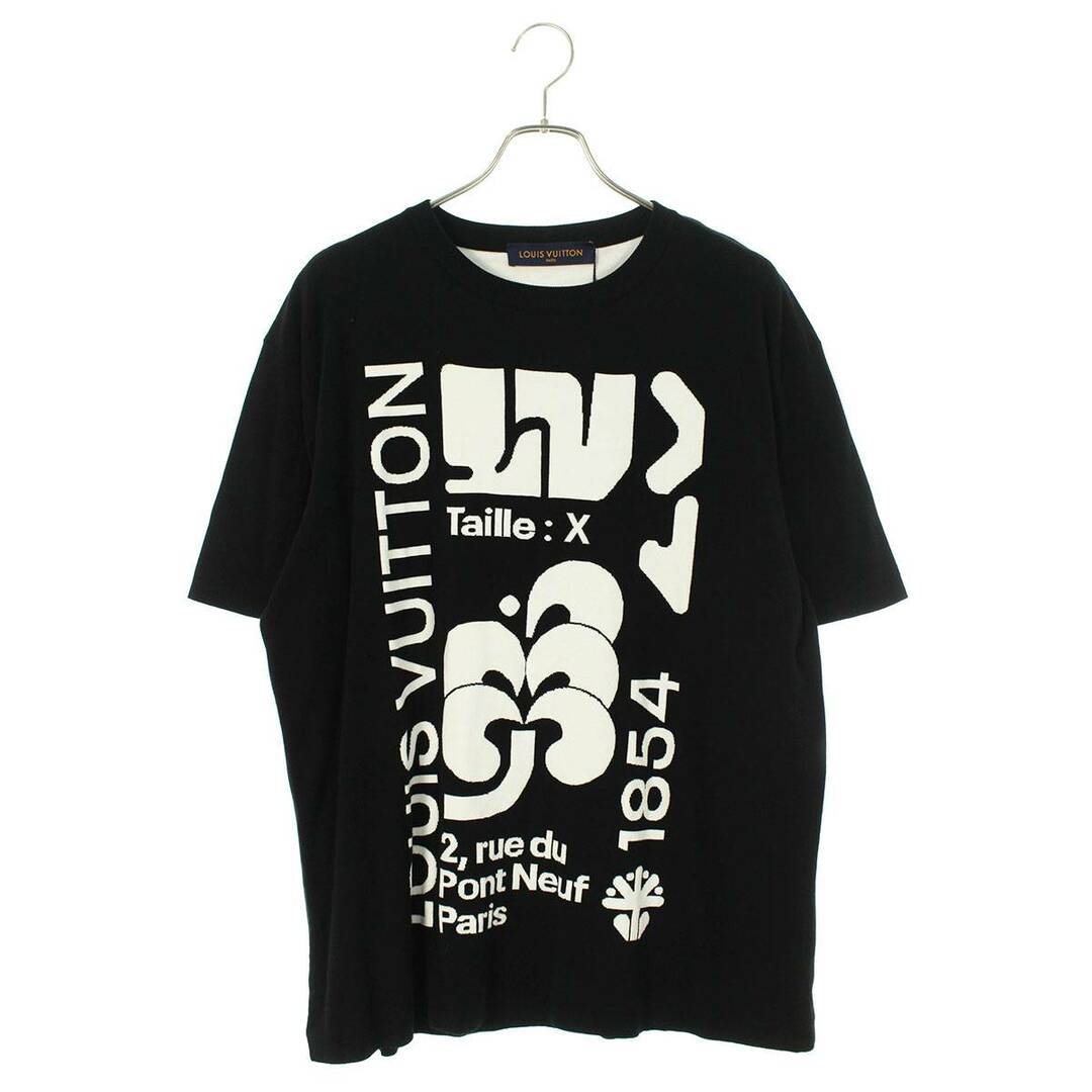 ルイヴィトン  20SS  RM201 TZB HIN96W グラフィックロゴインターシャニットTシャツ メンズ XL