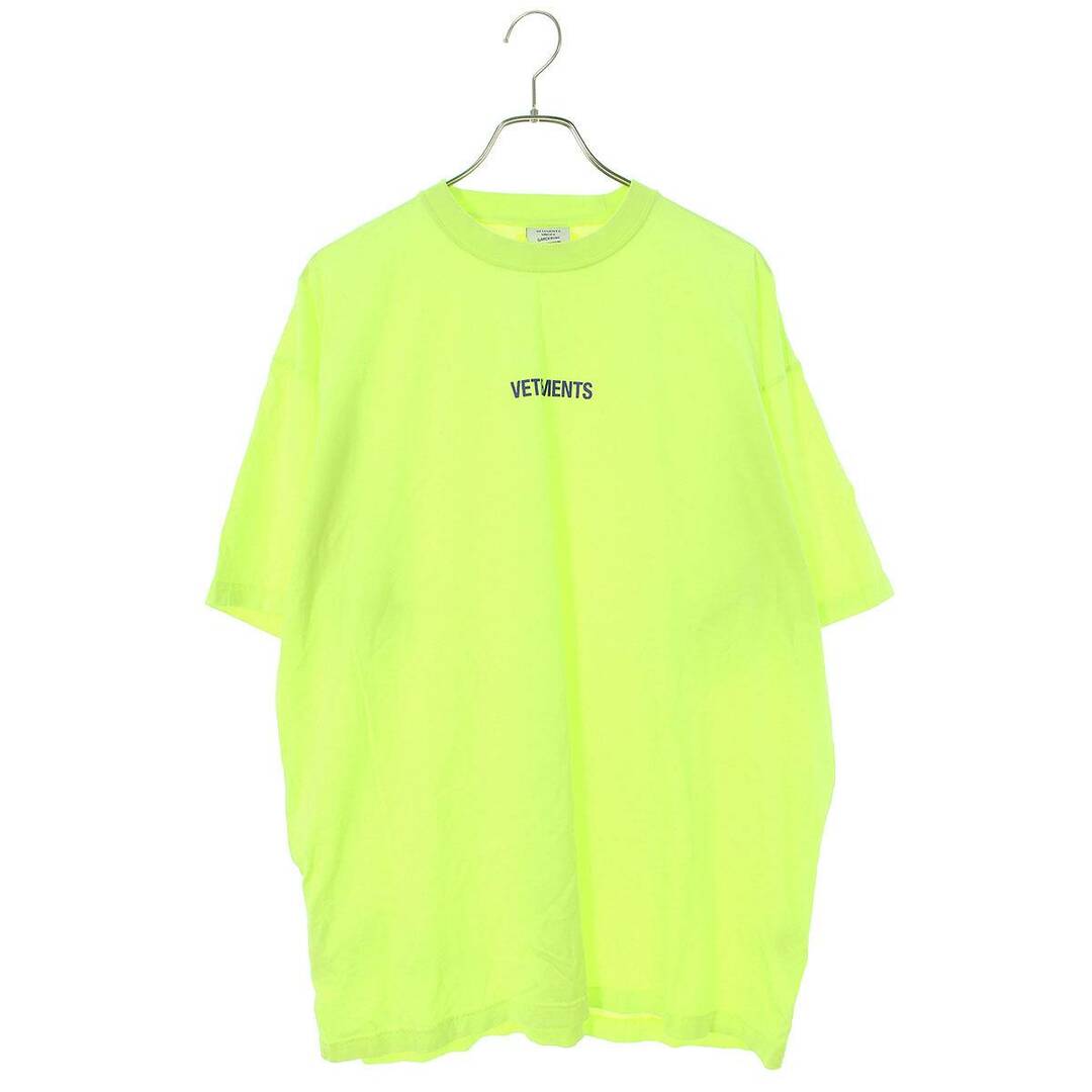 VETEMENTS(ヴェトモン)のヴェトモン  22SS  UE52TR120Y ロゴラベルオーバーサイズTシャツ メンズ M メンズのトップス(Tシャツ/カットソー(半袖/袖なし))の商品写真