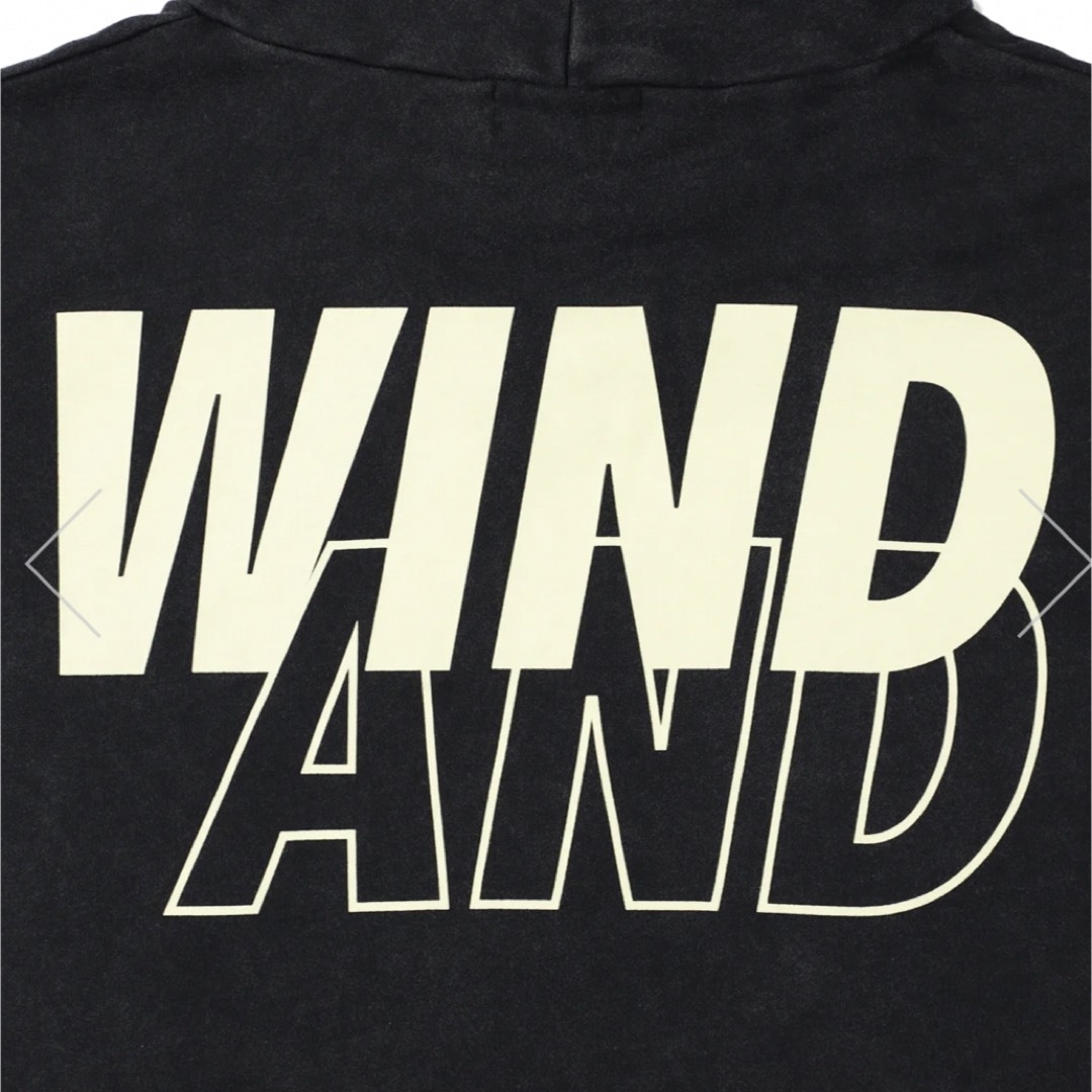 wind and sea hoodie black L